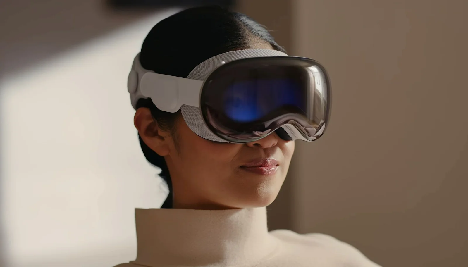 Person wearing Apple Vision Pro